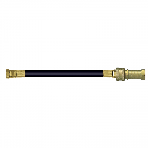 Fairview 1/2 Gas Grill Hose w/GAS-FLO QDx1/2FSAE;Rain Caps;10ft Item #: FVF-I8C120FS8QDPC | GarageAndFab.com