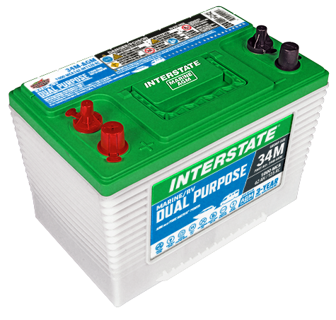 Interstate Battery 34M-AGM | GarageAndFab.com 