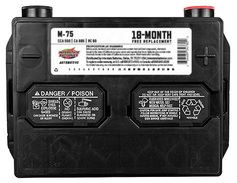 Interstate Battery M-75 | GarageAndFab.com 