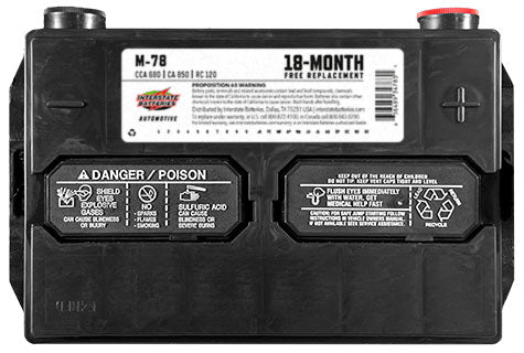 Interstate Battery M-78 | GarageAndFab.com 
