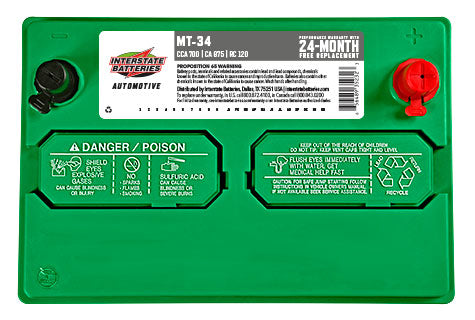 Interstate Battery MT-34 | GarageAndFab.com 