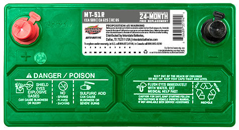 Interstate Battery MT-51R | GarageAndFab.com 