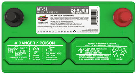Interstate Battery MT-51 | GarageAndFab.com 