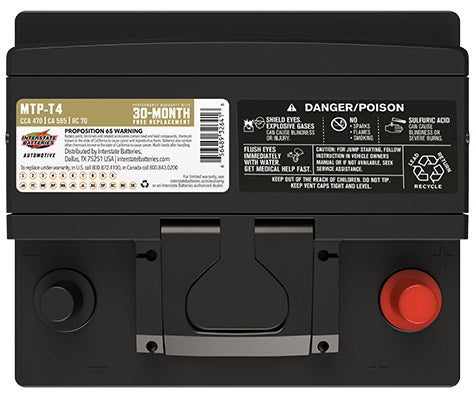 Interstate Battery MTP-T4 | GarageAndFab.com 