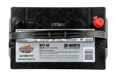 Interstate Battery MTX-65 | GarageAndFab.com 