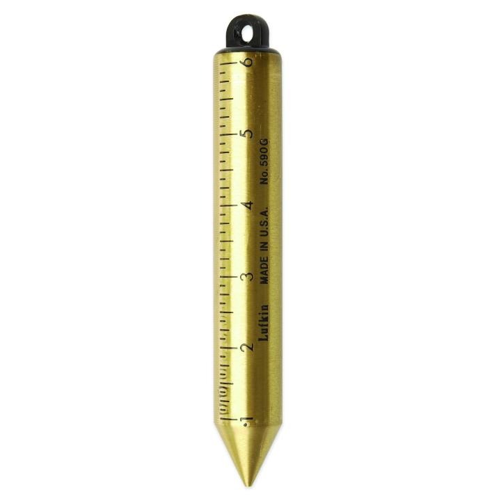 Lufkin Plumb Bob,Gra 20 z Brass Inage - LUF-590GN | GarageAndFab.com