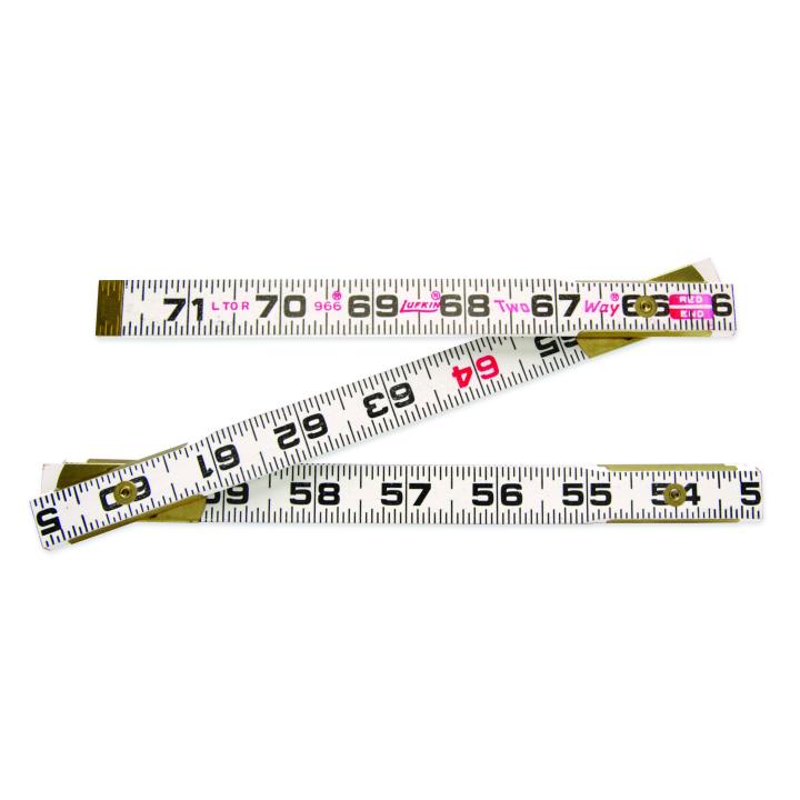 Lufkin Lufkin,Folding Wood Rule,6',Two-Way - LUF-966N | GarageAndFab.com