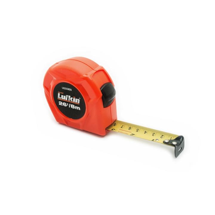 Lufkin Tape,Power,1"(25Mm)X26'(8M),Hiviz Org - LUF-L625CMEN | GarageAndFab.com