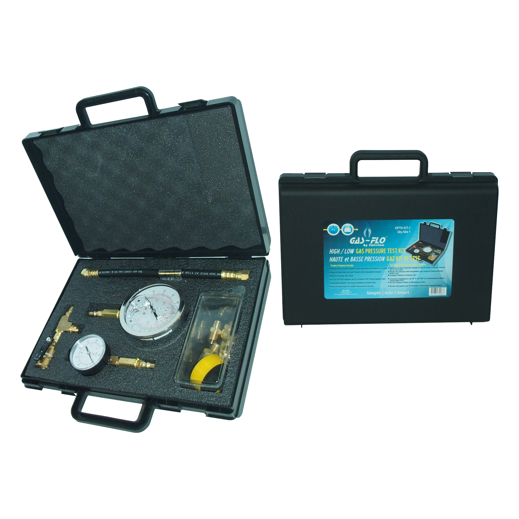 Fairview Gas High/Low Pressure Test Kit Item #: FVF-GPTK-KIT-1 | GarageAndFab.com
