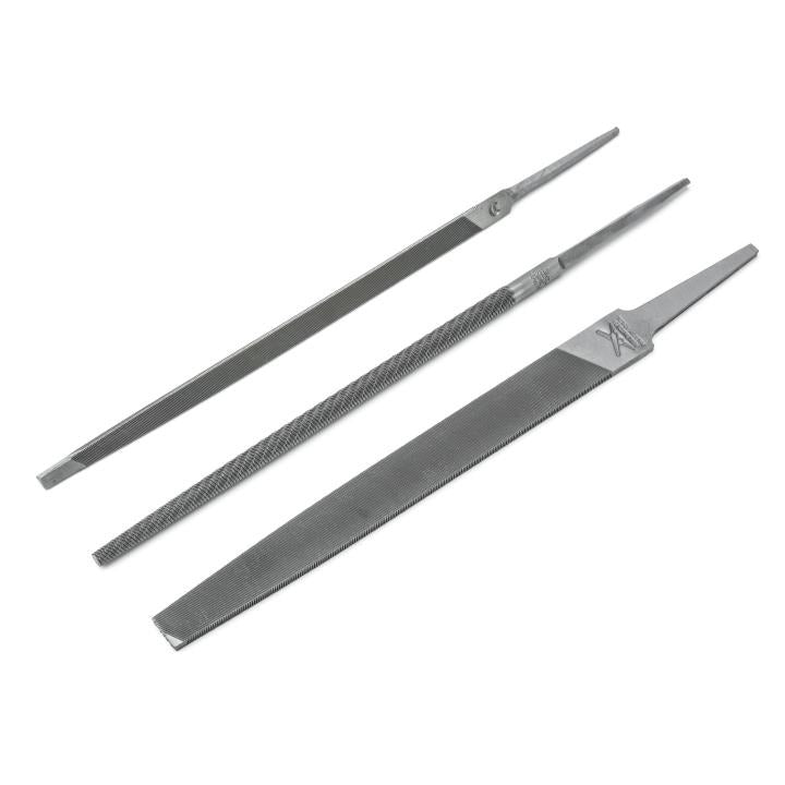 Nicholson (Crescent) File Set,3Pc,6",Taper,Rnd,Mill,Pouched - 220 5Nnn - NIC-22015NNN | GarageAndFab.com