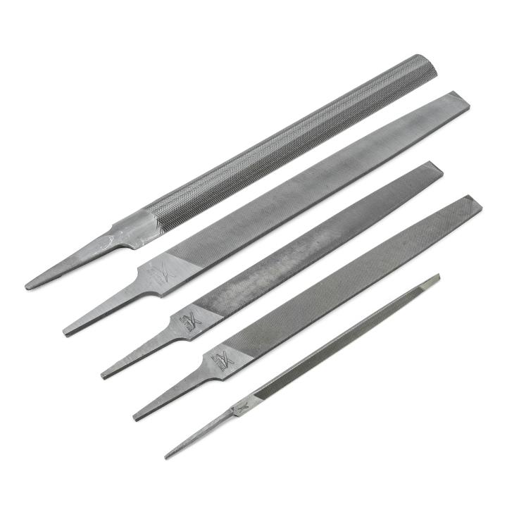 Nicholson (Crescent) File Set,5Pc,General Purpose,Pouched - 220 0Nnn - NIC-22040NNN | GarageAndFab.com