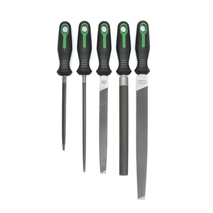Nicholson (Crescent) File Set,5Pc,Nich W/Handle - NIC-22150HIN | GarageAndFab.com