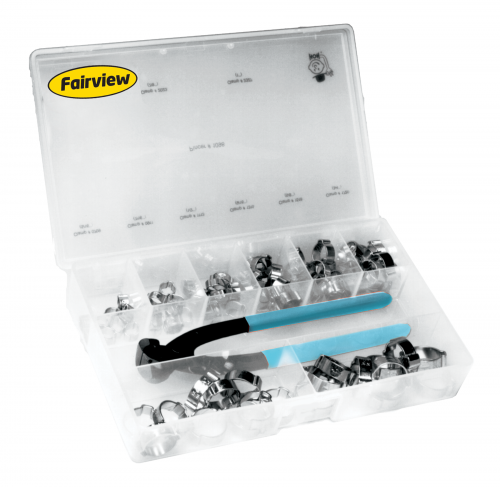 Fairview Oetiker Ear Clamp Kit Item #: FVF-OE-SB80 | GarageAndFab.com