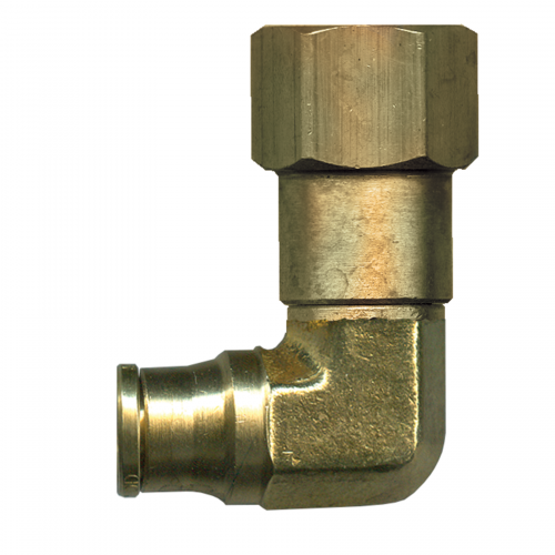 Fairview Push-Connect 90Elbow;1/4x1/4FPT SW Item #: FVF-PC70SW-4B | GarageAndFab.com