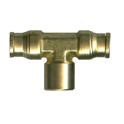 Fairview Push-Connect Tee;1/4x1/8FPT Item #: FVF-PC78-4A | GarageAndFab.com