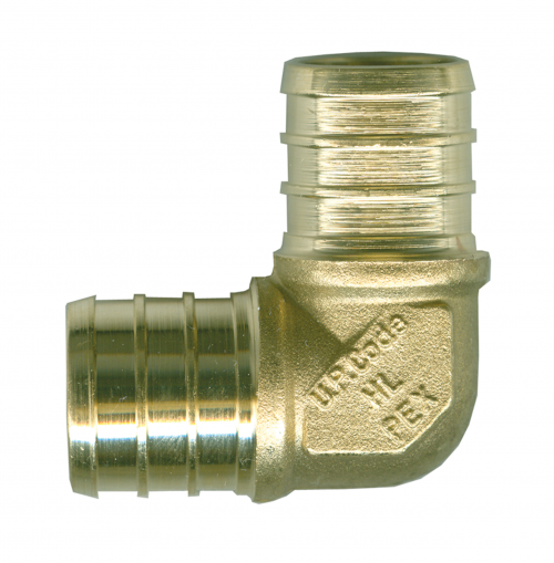 Fairview Pex Elbow 1/2x1/2;Lead Free Brass Item #: FVF-LF-PEX-99HB-10 | GarageAndFab.com