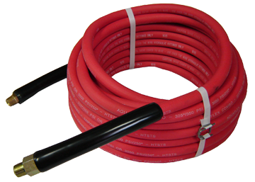 Fairview 3/8 ID 3000PSI P.Wash / Steam Assy;Red;100ft Item #: FVF-PW5A-6-100 | GarageAndFab.com