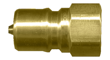 Fairview ISO B Brass Nipple;3/8x3/8FPT Item #: FVF-QD-BISOBN6-6F | GarageAndFab.com