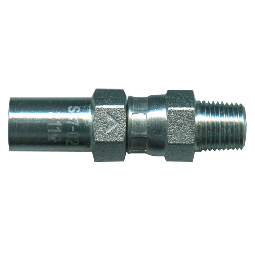 Fairview 100R7 Grease Hose Coupling;1/8 IDx1/8MPTSW Item #: FVF-SC725SW-2A | GarageAndFab.com