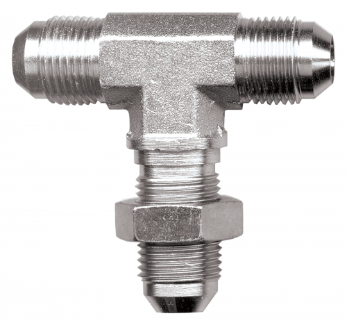 Fairview Steel Blkhd Tee;3/8 MJIC Item #: FVF-S3845-6 | GarageAndFab.com