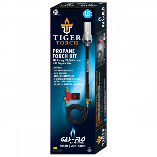 Fairview Propane Tiger Torch Kit, 25ft Item #: FVF-T95-B KIT-25 | GarageAndFab.com