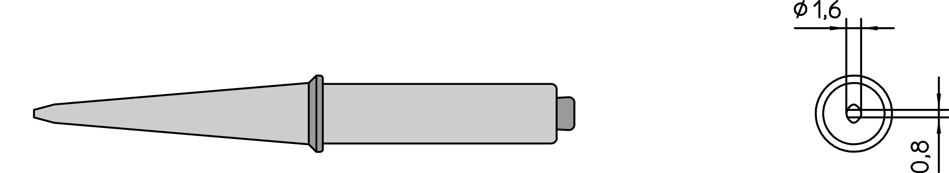 WELLER Soldering Tip 4.8Mm - Ct5D7 - WEL-CT5D7 | GarageAndFab.com