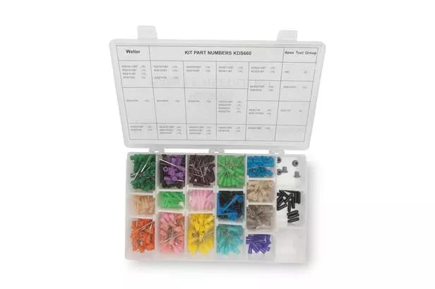 WELLER Needle Kit,500 Piece - WEL-KDS660 | GarageAndFab.com