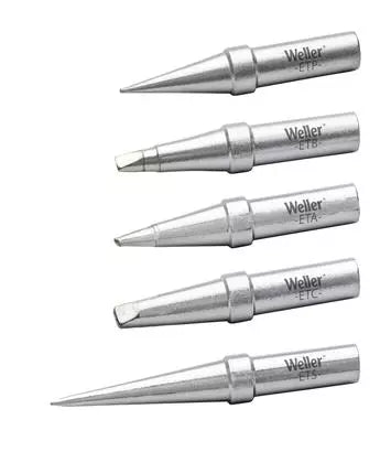 WELLER Tip Set Eta, Etb, Etc, Etp, Tets (5 Pcs) - WEL-ETSET-5 | GarageAndFab.com