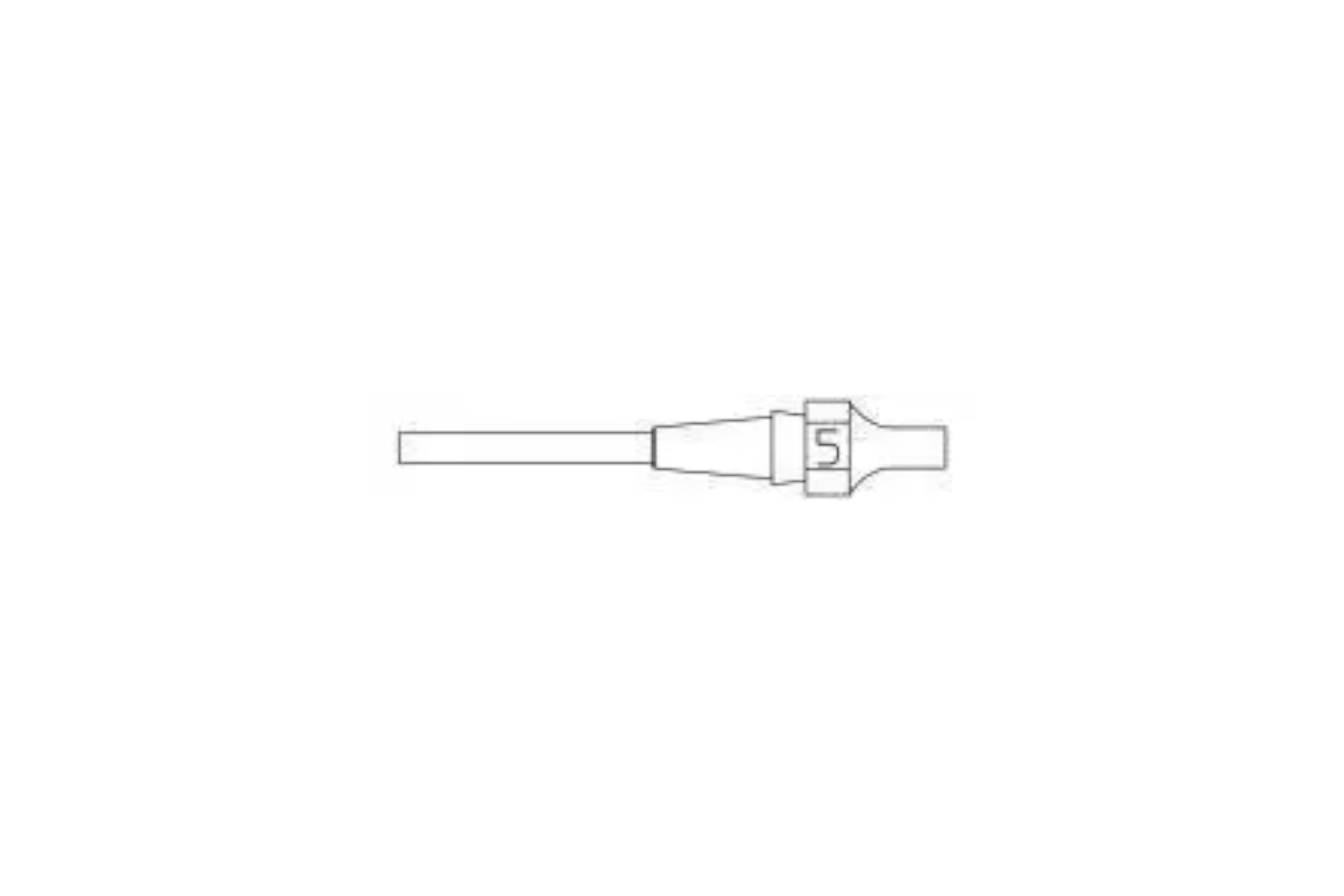 WELLER Xds 5 Desoldering Tip 1.8X3.3   L 10.5Mm - T0051325499 - WEL-T0051325499 | GarageAndFab.com