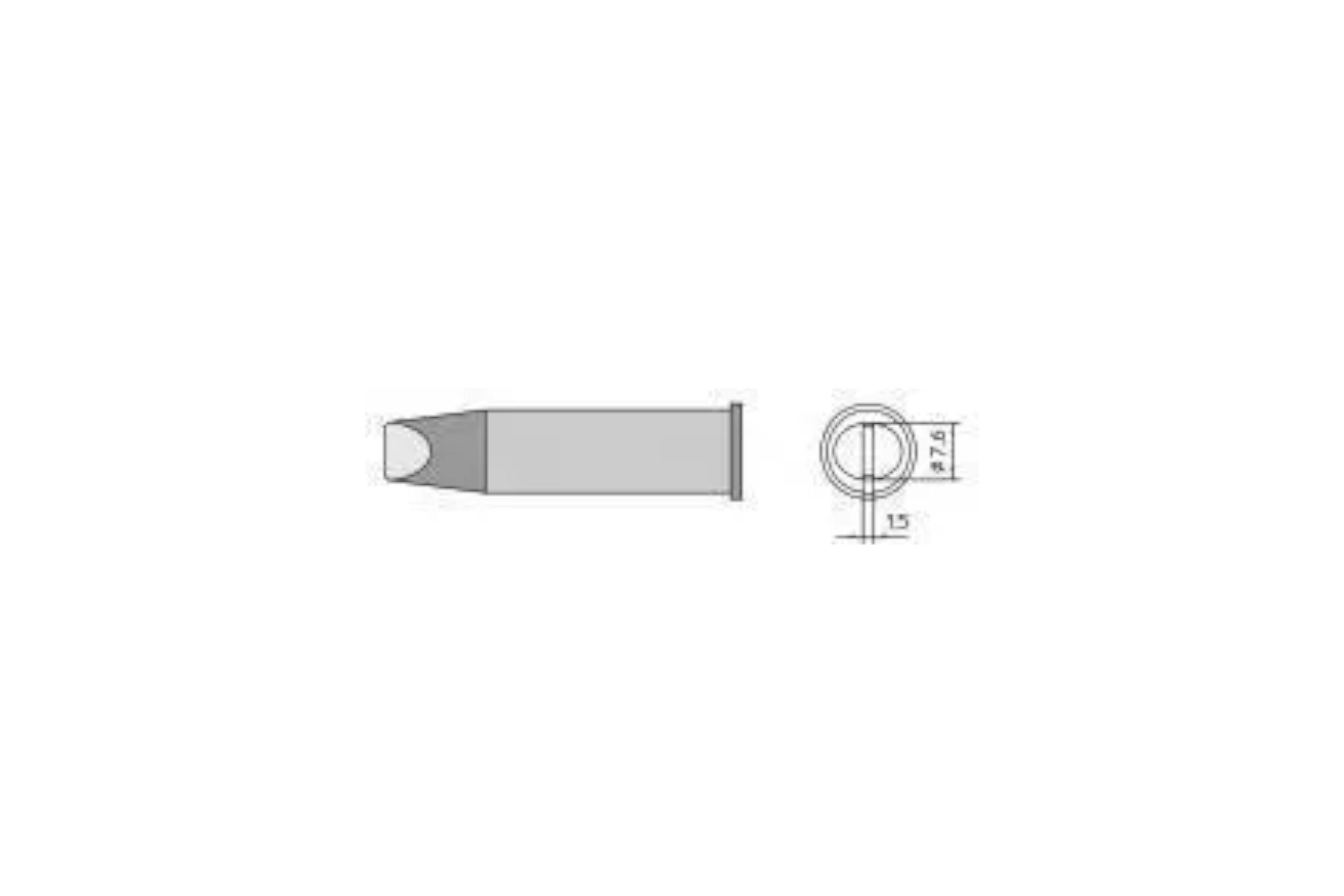 WELLER Xht F Soldering Tip Chisel 9.3X2.0 - T0054480599 - WEL-T0054480599 | GarageAndFab.com
