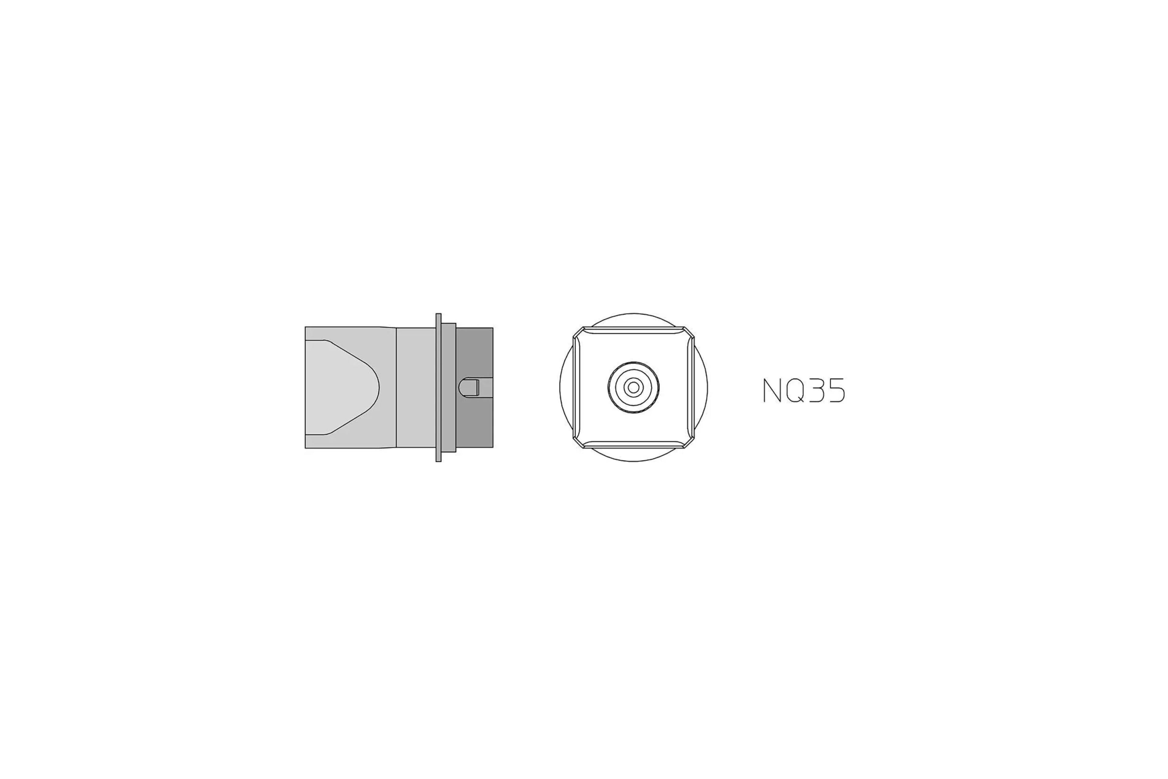 WELLER Nq35 Hotgas Nozzle 20 5X20 5 - T0058736807N - WEL-T0058736807N | GarageAndFab.com