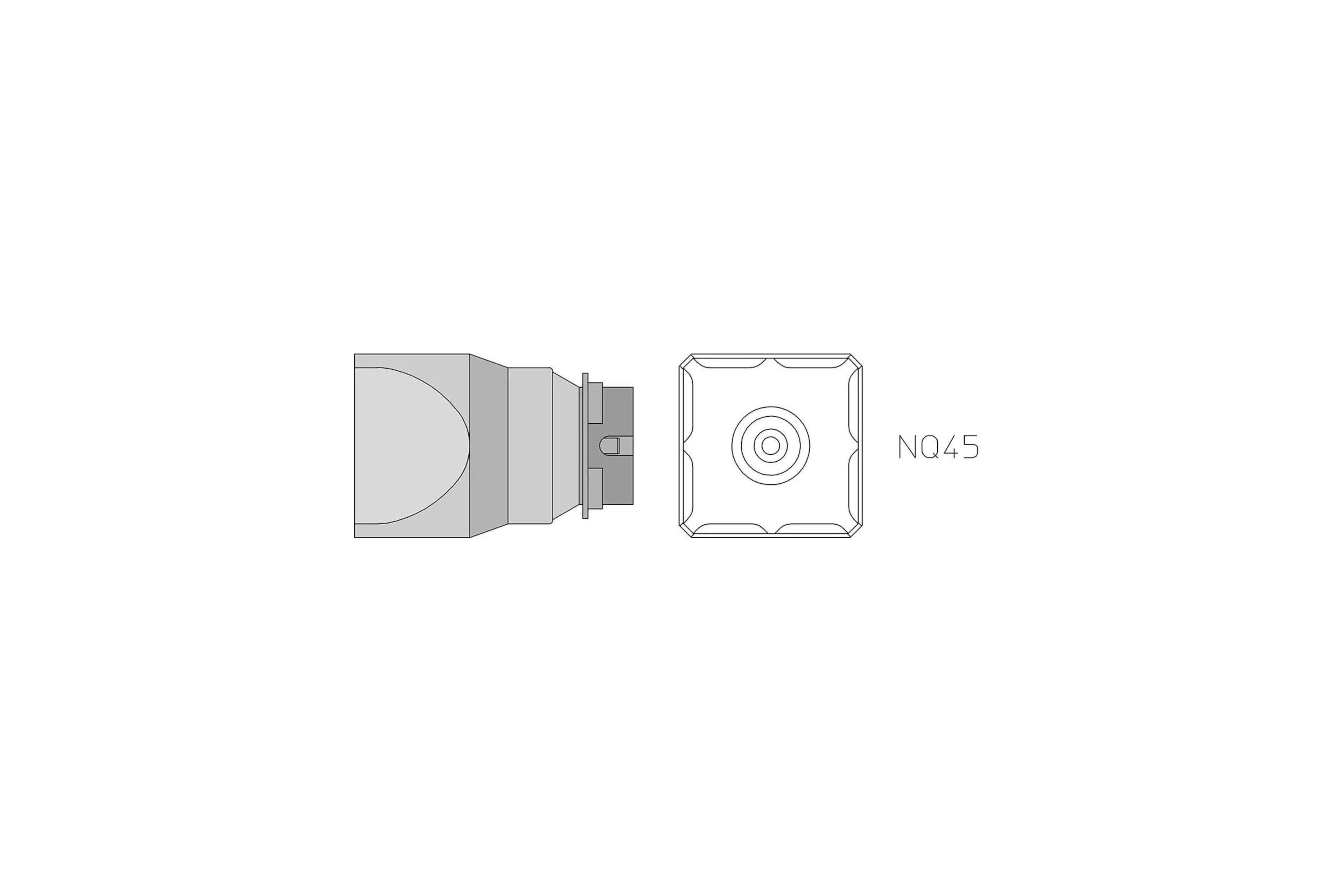 WELLER Nq45 Hotgas-Nozzle 32,0X32,0 - T0058736833N - WEL-T0058736833N | GarageAndFab.com