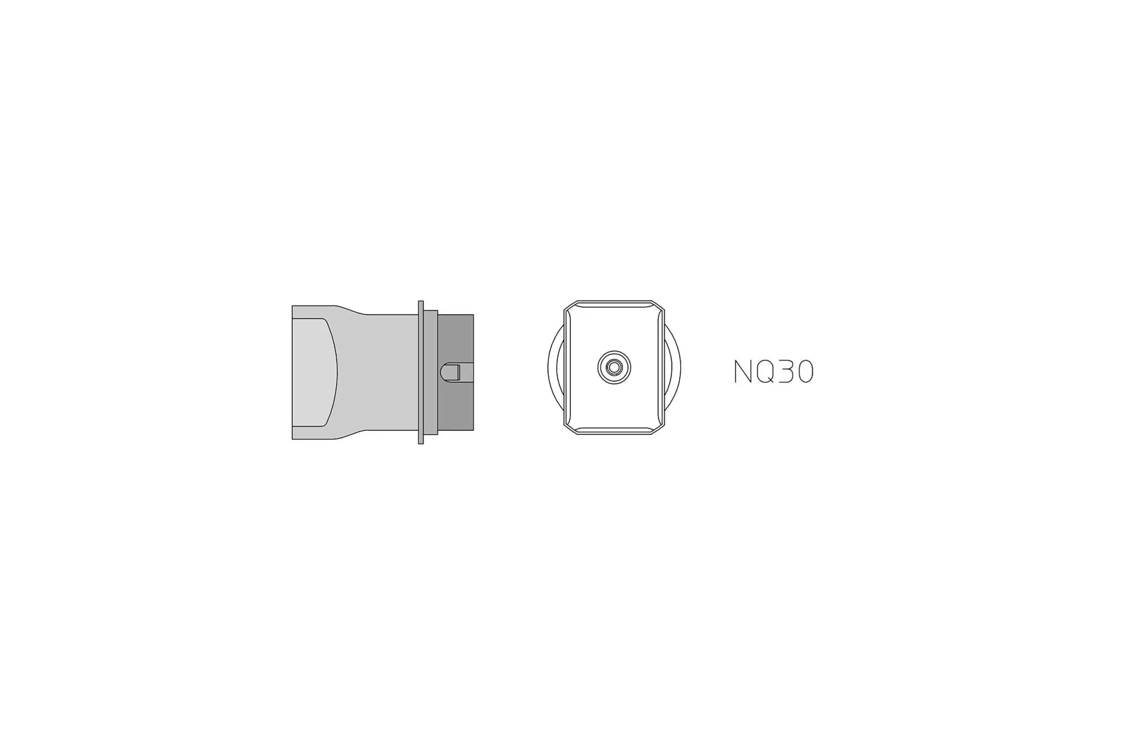 WELLER Nq30 Hotgas Nozzle 17.5X23.5 - T0058750721N - WEL-T0058750721N | GarageAndFab.com