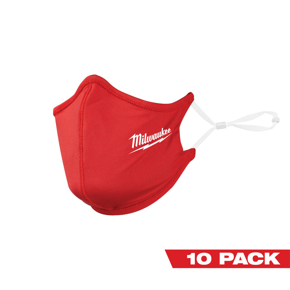 Milwaukee Electric 10 Pk 2 Layer Red Face Mask - MLW-48-73-4229 | MFVCanada.com
