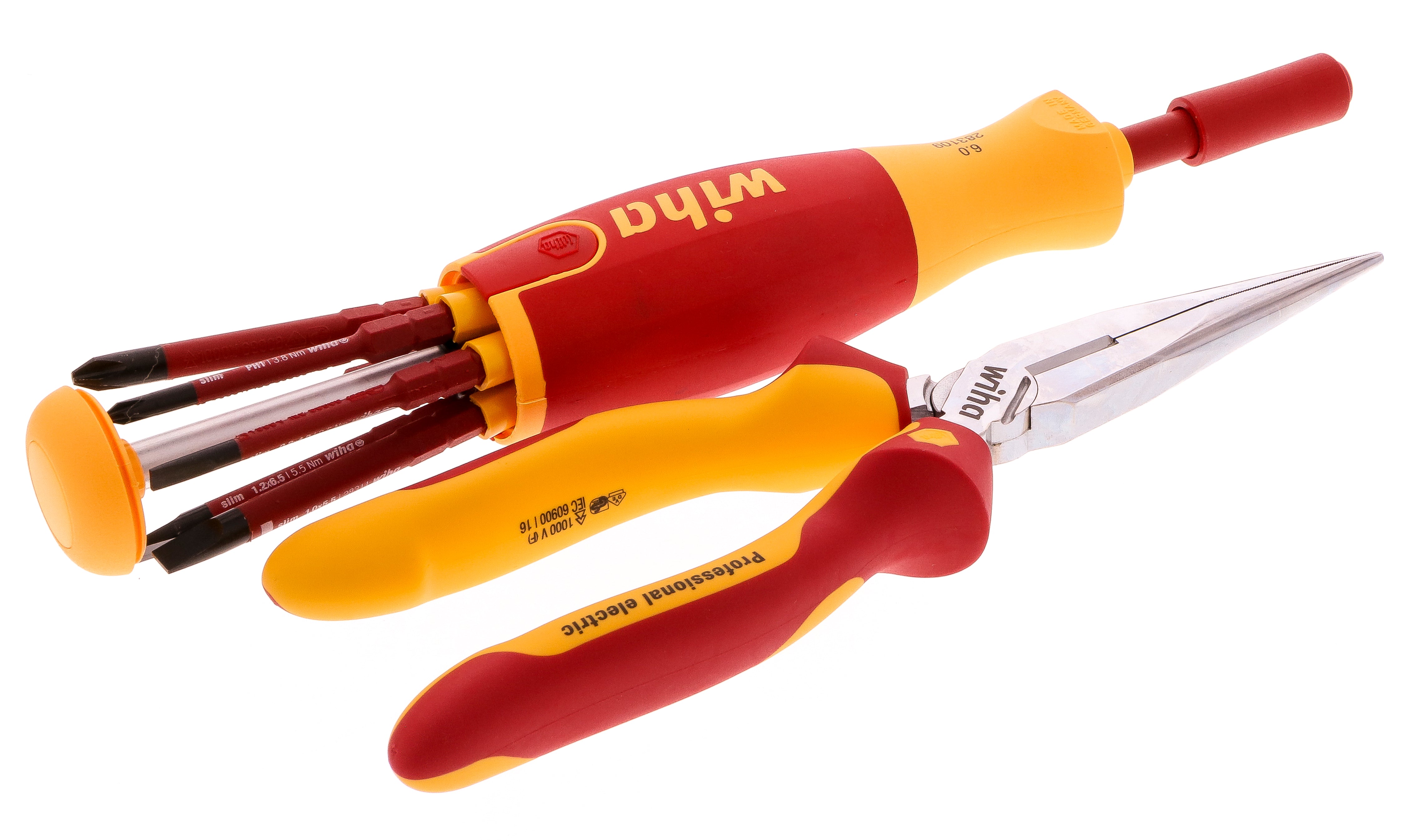 WIHA TOOLS 8 Piece Insulated Slimline Blades And Pliers Set - WIH-32865 | GarageAndFab.com