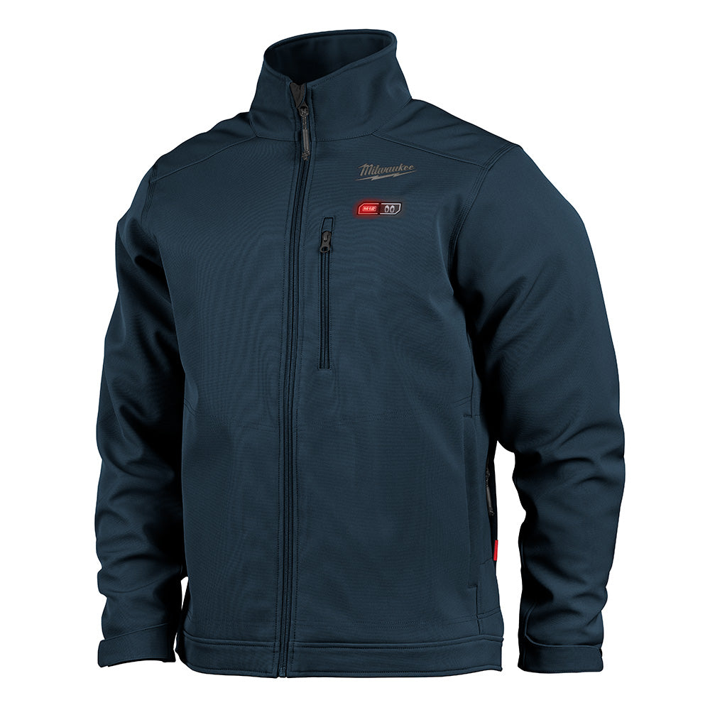 Milwaukee Electric Medium - M12 Heated Toughshell Jacket Kit  With Battery, Charger, Cable & Plug (Navy Blue) - MLW-204BL-21M | MFVCanada.com