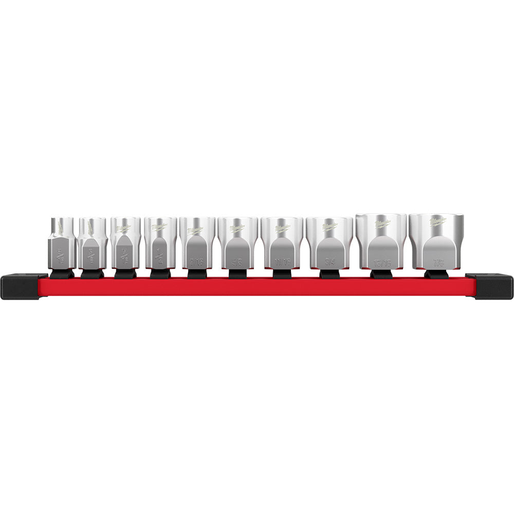 Milwaukee Electric 10Pc Socket Set - Sae - MLW-48-22-9403 | MFVCanada.com