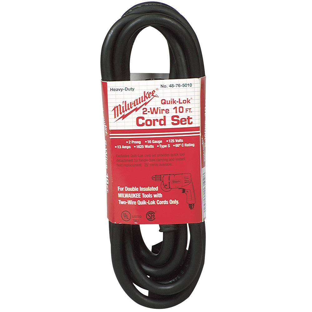Milwaukee Electric 10Ft 16-2S Q-Lok Cordset - MLW-48-76-5010 | MFVCanada.com