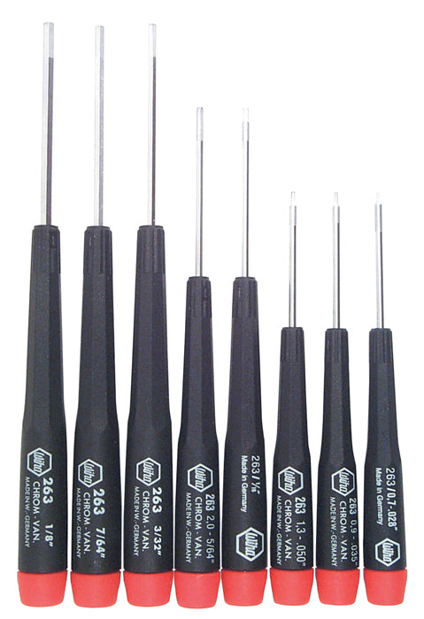 WIHA TOOLS 8 Piece Precision Hex Screwdriver Set - Inch - 26391 - WIH-26391 | GarageAndFab.com