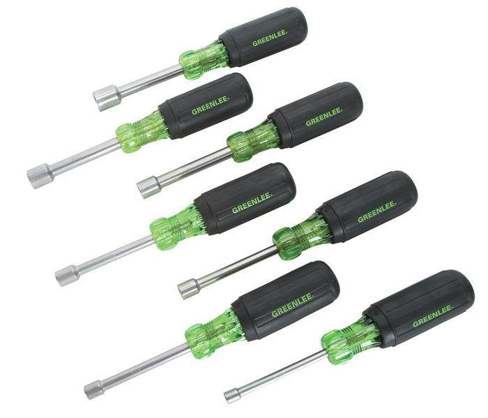 Greenlee Nut Drivers, Set,  7 Piece -GRE-0253-01C | GarageAndFab.com