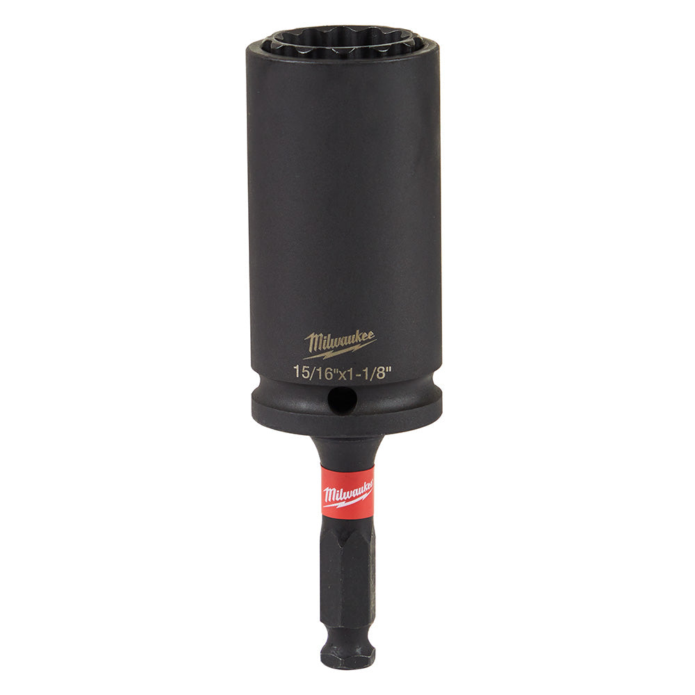 Milwaukee Electric 15/16" And 1-1/8" 2In1 12Pt Socket - MLW-49-66-5124 | MFVCanada.com