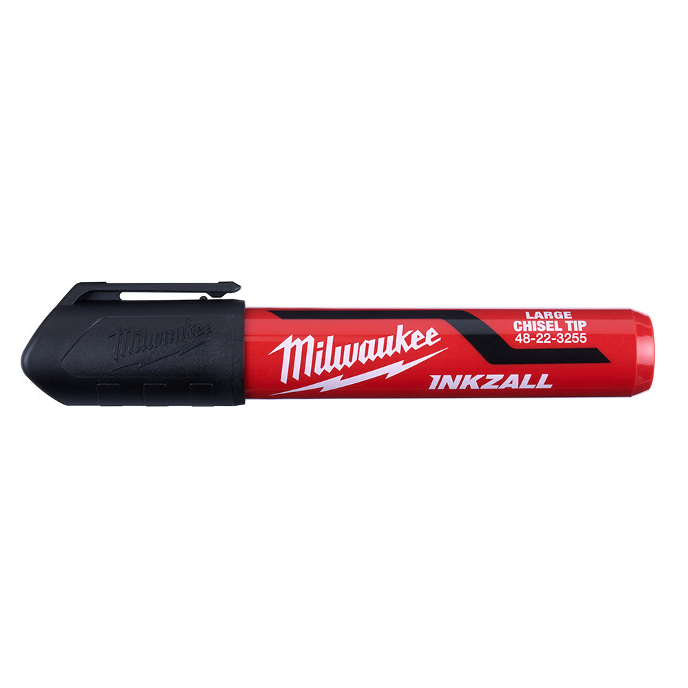 Milwaukee Electric (12) Inkzall Lg Chsl Tip Black Mrkr - MLW-48-22-3255 | MFVCanada.com