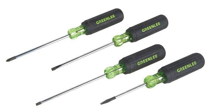 Greenlee Screwdriver, Mini, 4 Pc -GRE-0153-03C | GarageAndFab.com