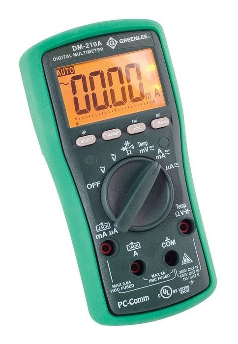 Greenlee Dmm,1Kv Ac/Dc,Cap,Temp - GRE-DM-210A | GarageAndFab.com