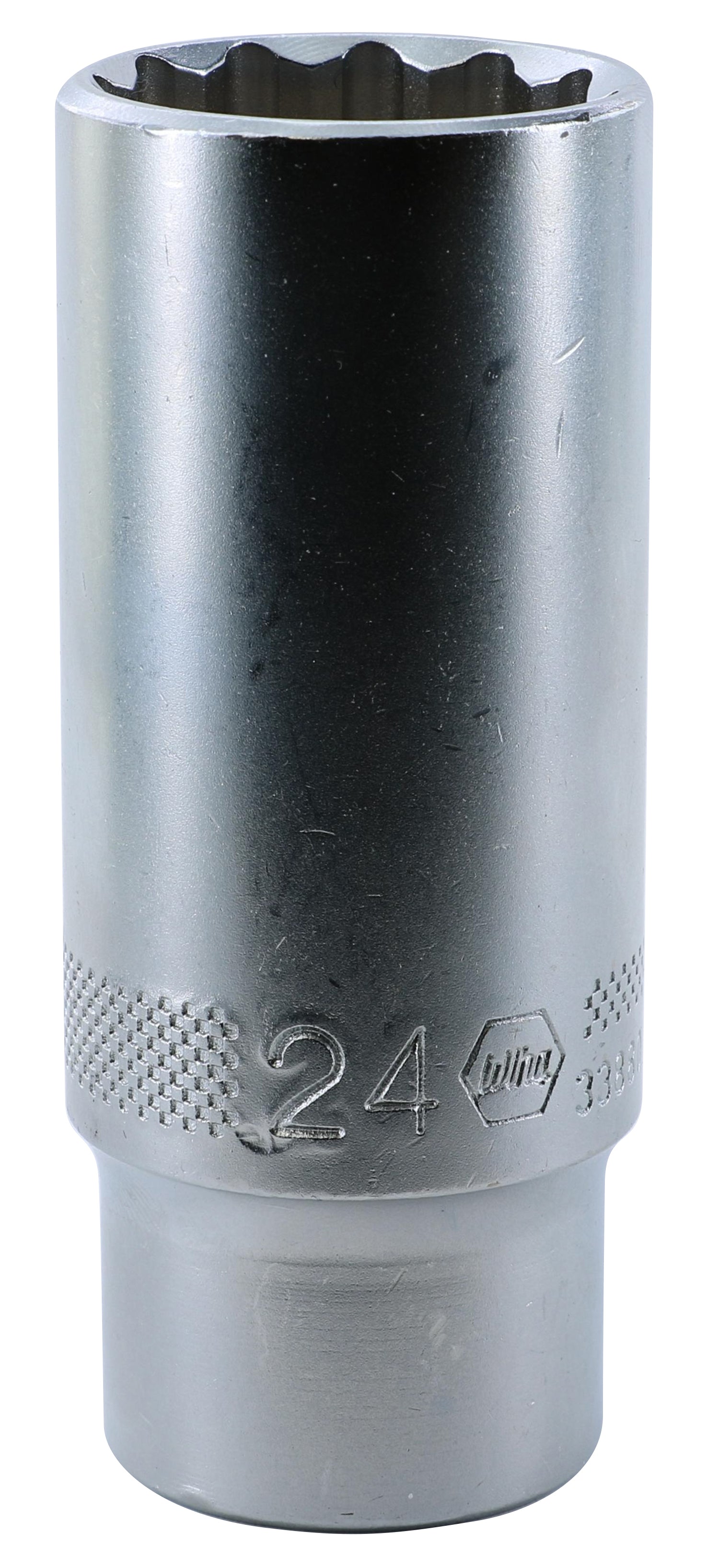 WIHA TOOLS 12 Point - 1/2" Drive Deep Socket 24.0Mm - WIH-33880 | GarageAndFab.com