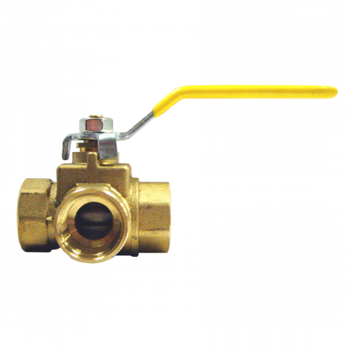 Fairview Ball Valve 3-Way;3/8 FPT Item #: FVF-BV2101-C | GarageAndFab.com