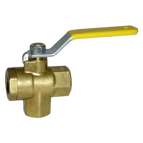 Fairview Ball Valve 3-Way;1/2 FPT Item #: FVF-BV2101T-D | GarageAndFab.com