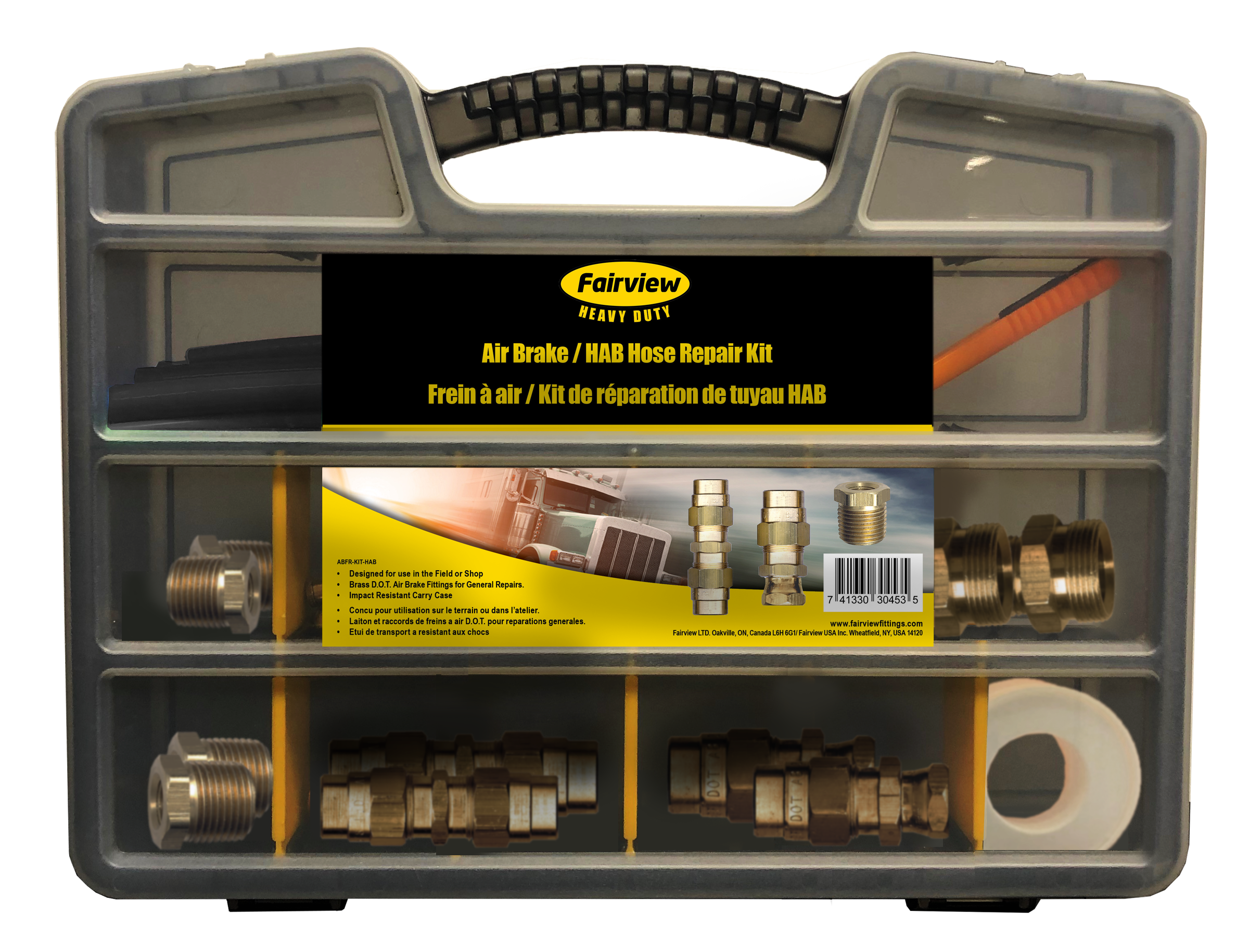 Fairview Air Brake Hose Repair Kit Item #: FVF-ABFR-KIT-HAB | GarageAndFab.com
