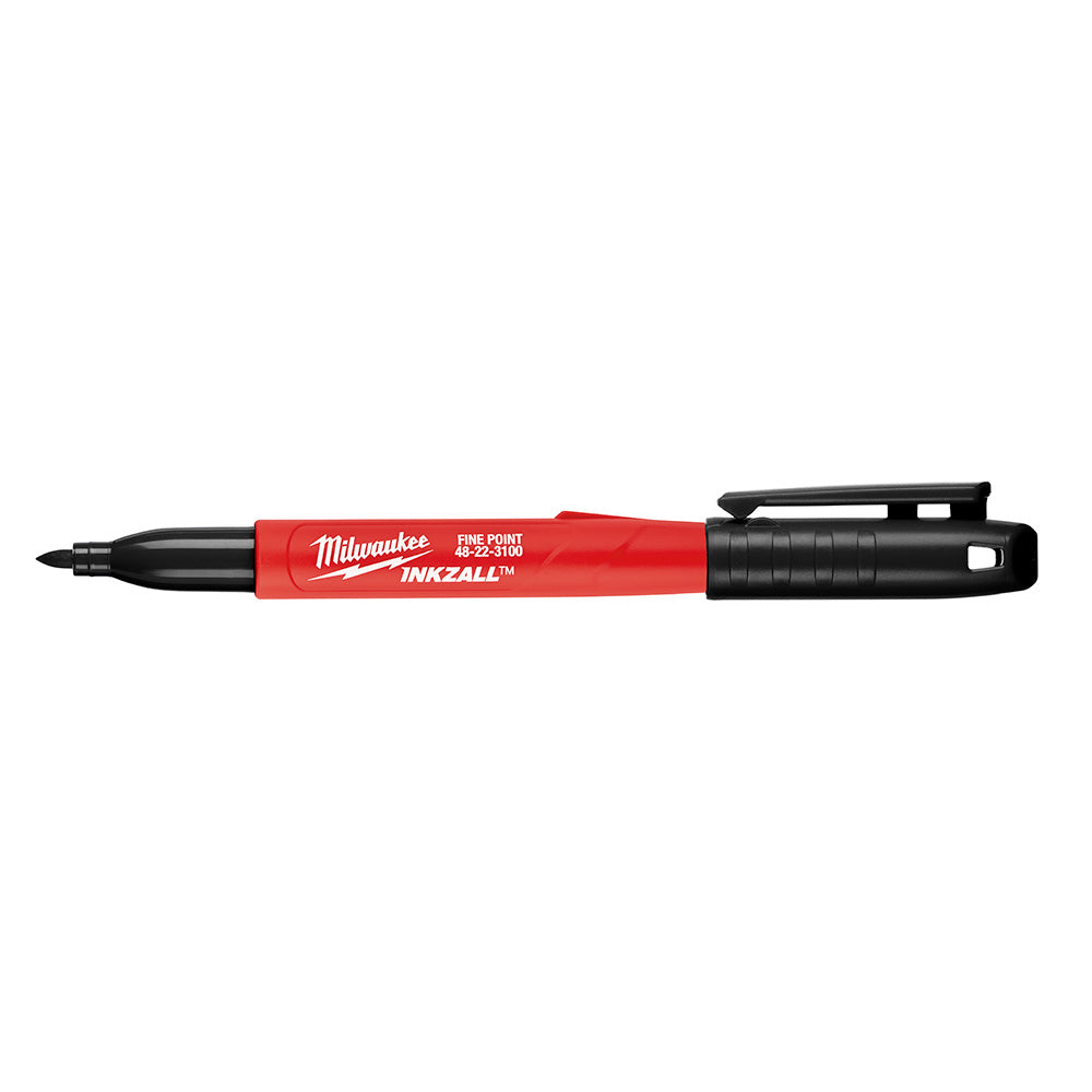 Milwaukee Electric 12Pk Fine Pt Black Inkzall Markers - MLW-48-22-3209 | MFVCanada.com