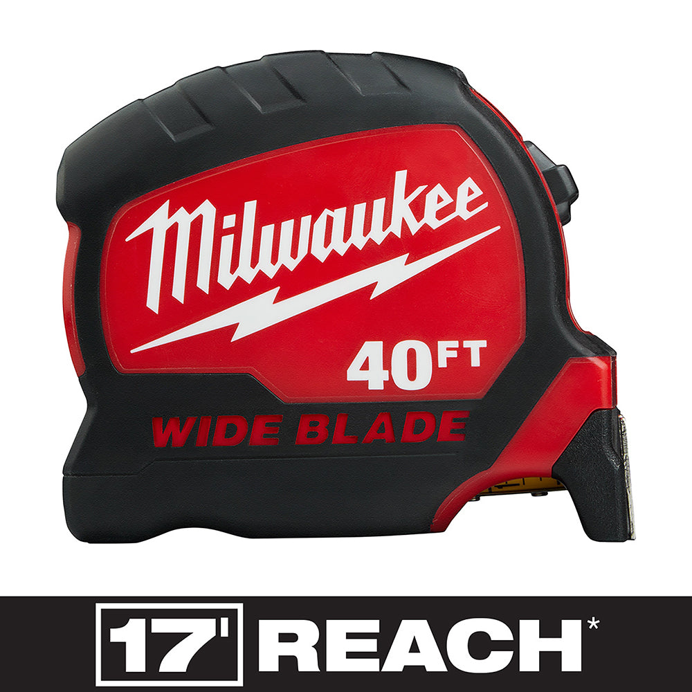 Milwaukee Electric 40Ft Wide Blade Tape Measure 14’ So - MLW-48-22-0240 | MFVCanada.com
